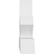 Ekena Millwork Richland Architectural Grade PVC Gable Bracket, 96"W x 24"H x 6"D x 6"F, 6/12 Pitch GBP096X24X0606RIC00 - alternate 3